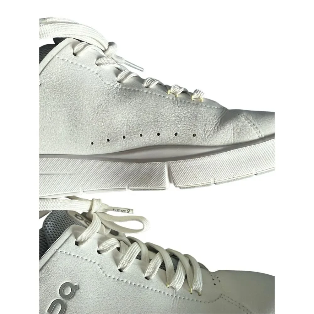On Womens White The Roger Advantage Cloudtec Low Top Sneakers Size 10